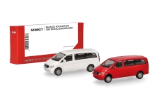Herpa 014212 - H0 - Mercedes-Benz Vito - weiß/rot - Bausatz (2 Stück)
